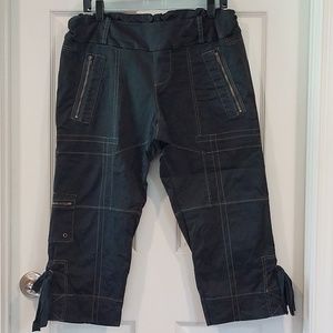 Juliet Dream maternity cropped pants, black, M